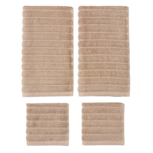 Hand Towel & Washcloth Set, Brown