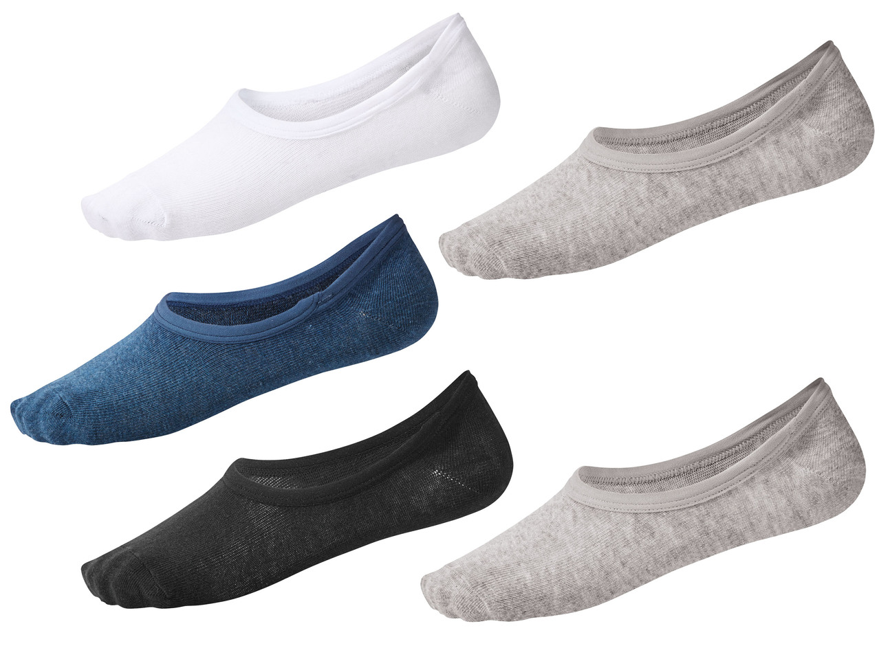 Men's Cotton Footsies, 5 pairs
