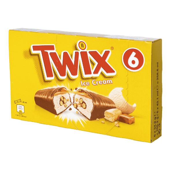 Barres glacées Twix, 6 pcs
