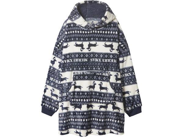 Oversize hoodie i plysch