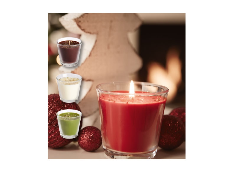 Bougie parfumée dans un verre