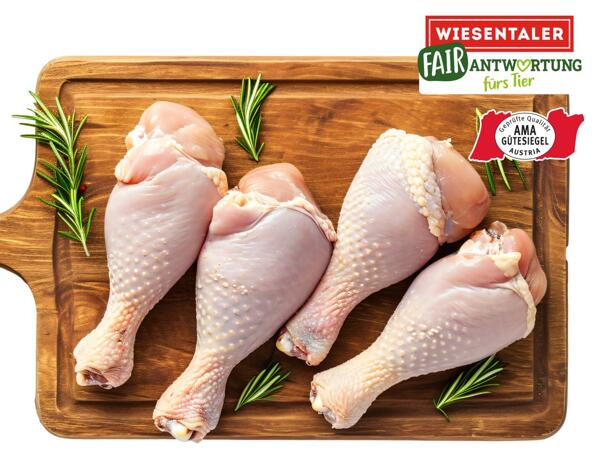 Frische Maishendl Unterkeulen