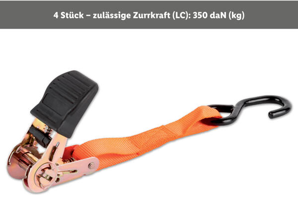 Schwerlast-Ratschenspanngurte-Set