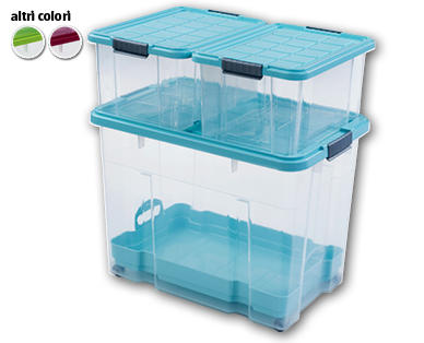 Set di maxi scatole impilabili, 4 pezzi MEASY HOME(R)