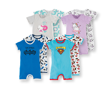 Tutina da gioco per bebè HELLO KITTY/PUMMEL EINHORN/JUSTICE LEAGUE