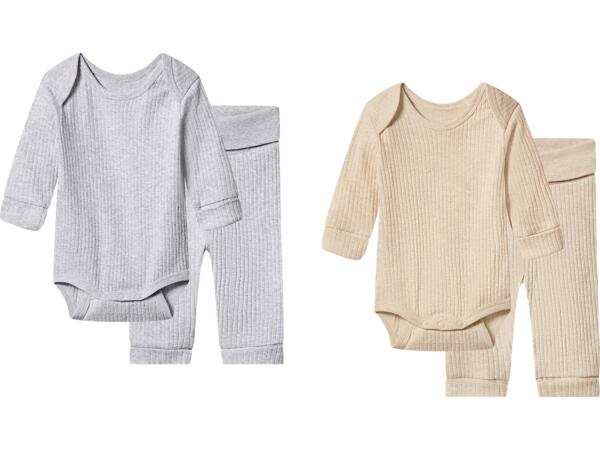 Ribbat babyset, 2 delar