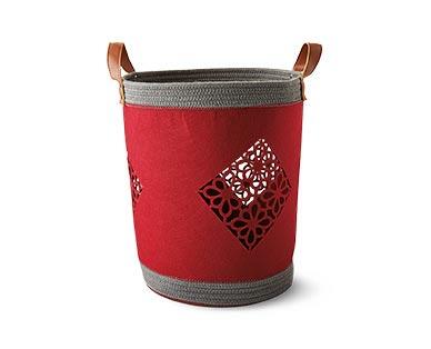 Huntington Home Decorative Felt Basket