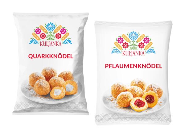 Topfen- oder Pflaumenknödel