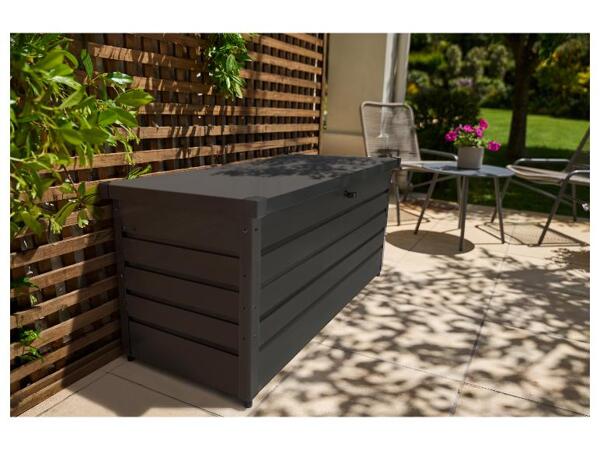 Ocelový zahradní box, 330 l