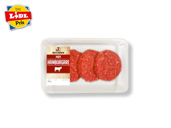 Färska hamburgare