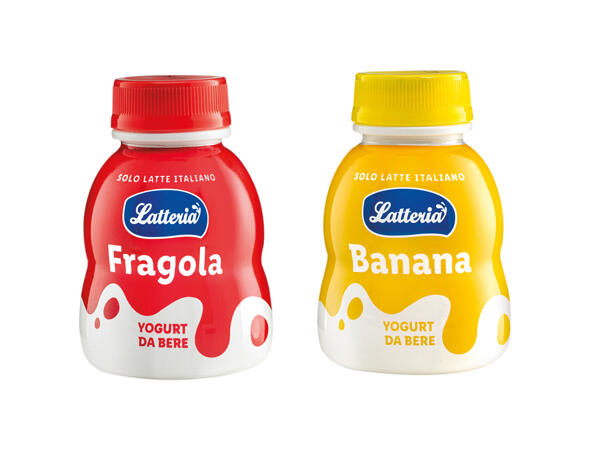 Strawberry or Banana drink yogurt
