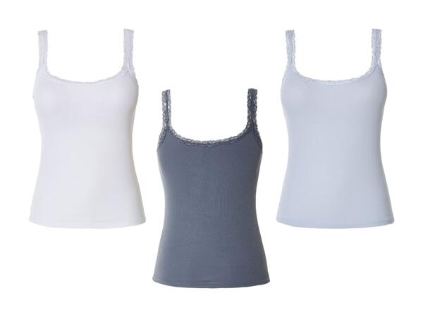 ESMARA(R) Top med blonder 3-pak