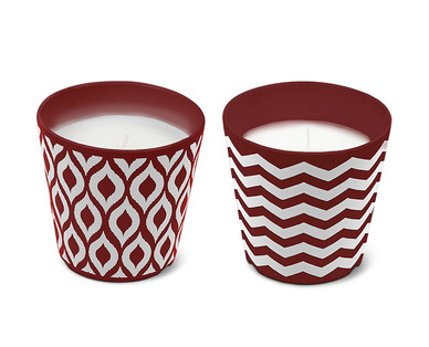 Gardenline 2-Pack 4" Ceramic Jar Citronella Candle