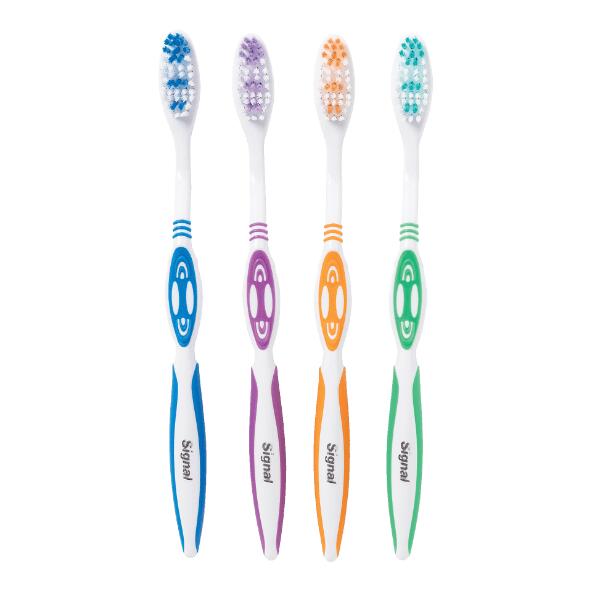 SIGNAL(R) 				Brosse à dents antiplaque, 4 pcs