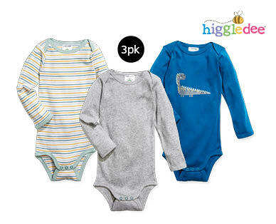 Baby Organic Cotton Bodysuit 3pk