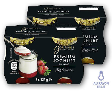 GOURMET/FINEST CUISINE Yogourt premium dans un pot en verre