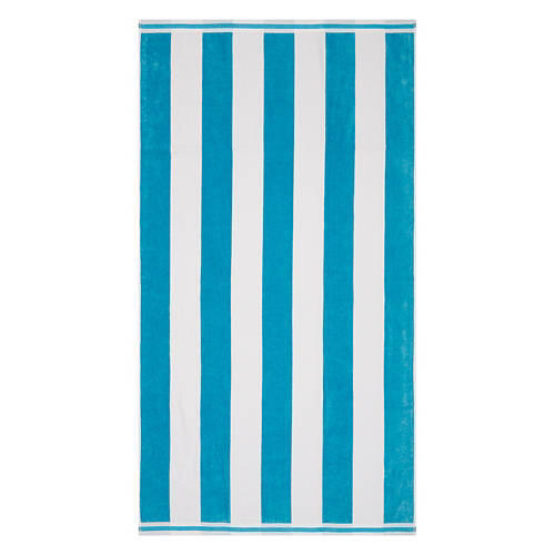 40" x 72" Luxury Beach Towel, Blue Stripe