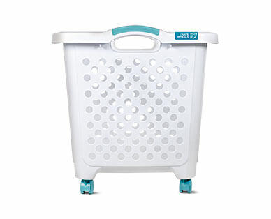 Easy Home Rolling Laundry Basket