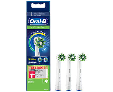 ORAL B
TESTINE DI RICAMBIO CROSS ACTION