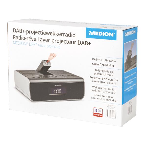 Projectiewekkerradio met DAB+