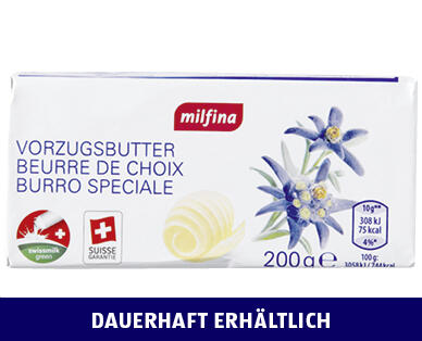 MILFINA 
 VORZUGSBUTTER