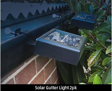 Solar Gutter or Fence Light