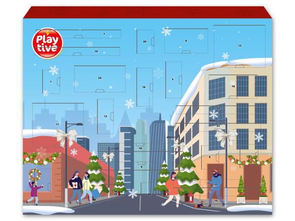 Holz-Eisenbahn Adventkalender