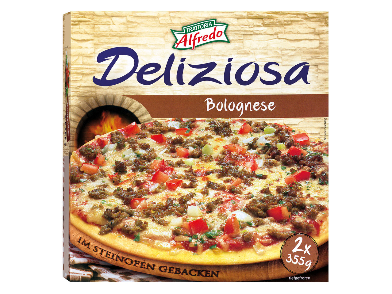 TRATTORIA ALFREDO Steinofenpizza Bolognese