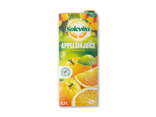 Æble- eller appelsinjuice