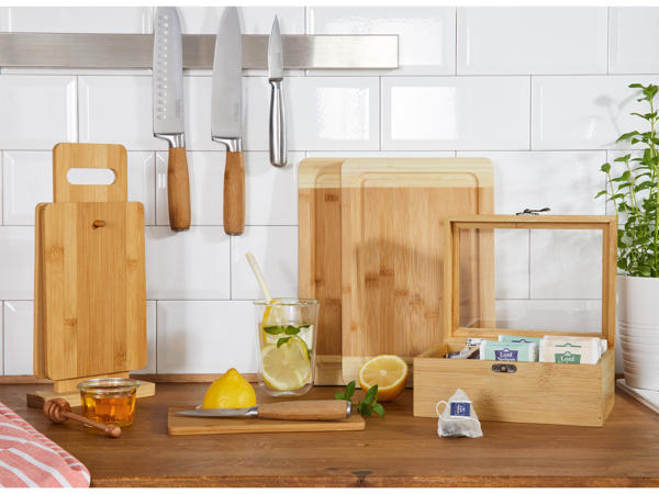 Assorted Bamboo Chopping Board Sets / Bamboo Tea Box