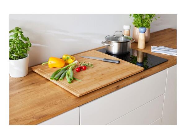 Livarno Home 2 in 1 Bamboo Chopping Board & Hob Cover