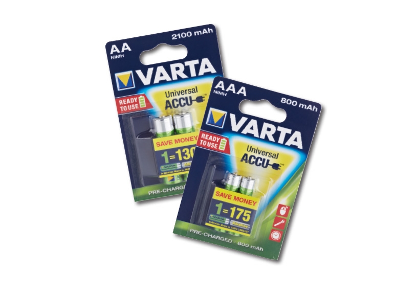Varta(R) Assorted Rechargeable Batteries