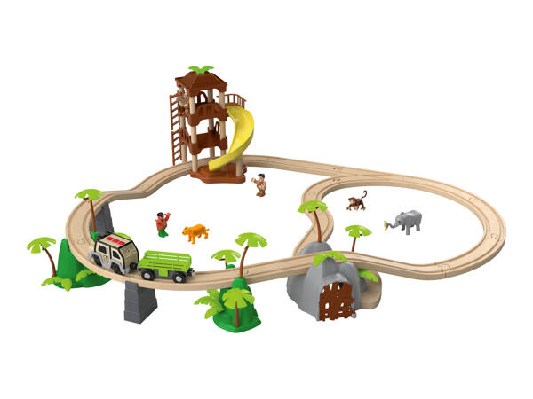 Playtive Wooden Train Set