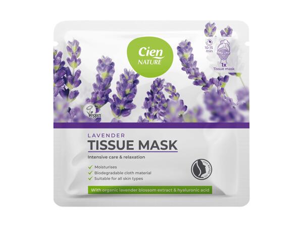 Masque en tissu à la lavande