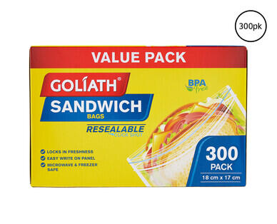 Resealable Sandwich Bags 300pk