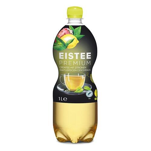 Eistee Premium, grüner Tee-Zitrone-Kaktusfeige