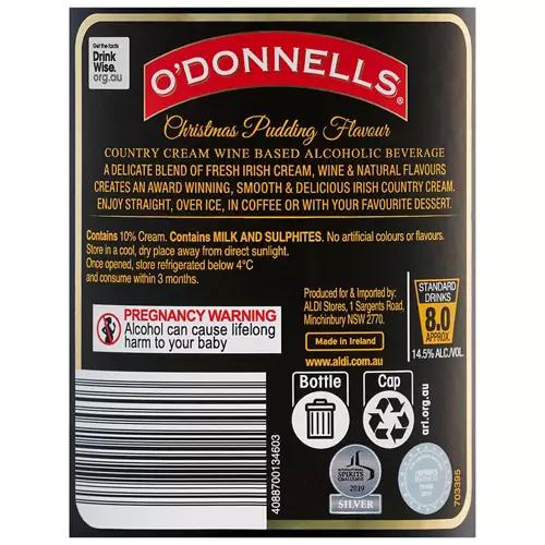 Christmas Pudding Country Cream 700mL