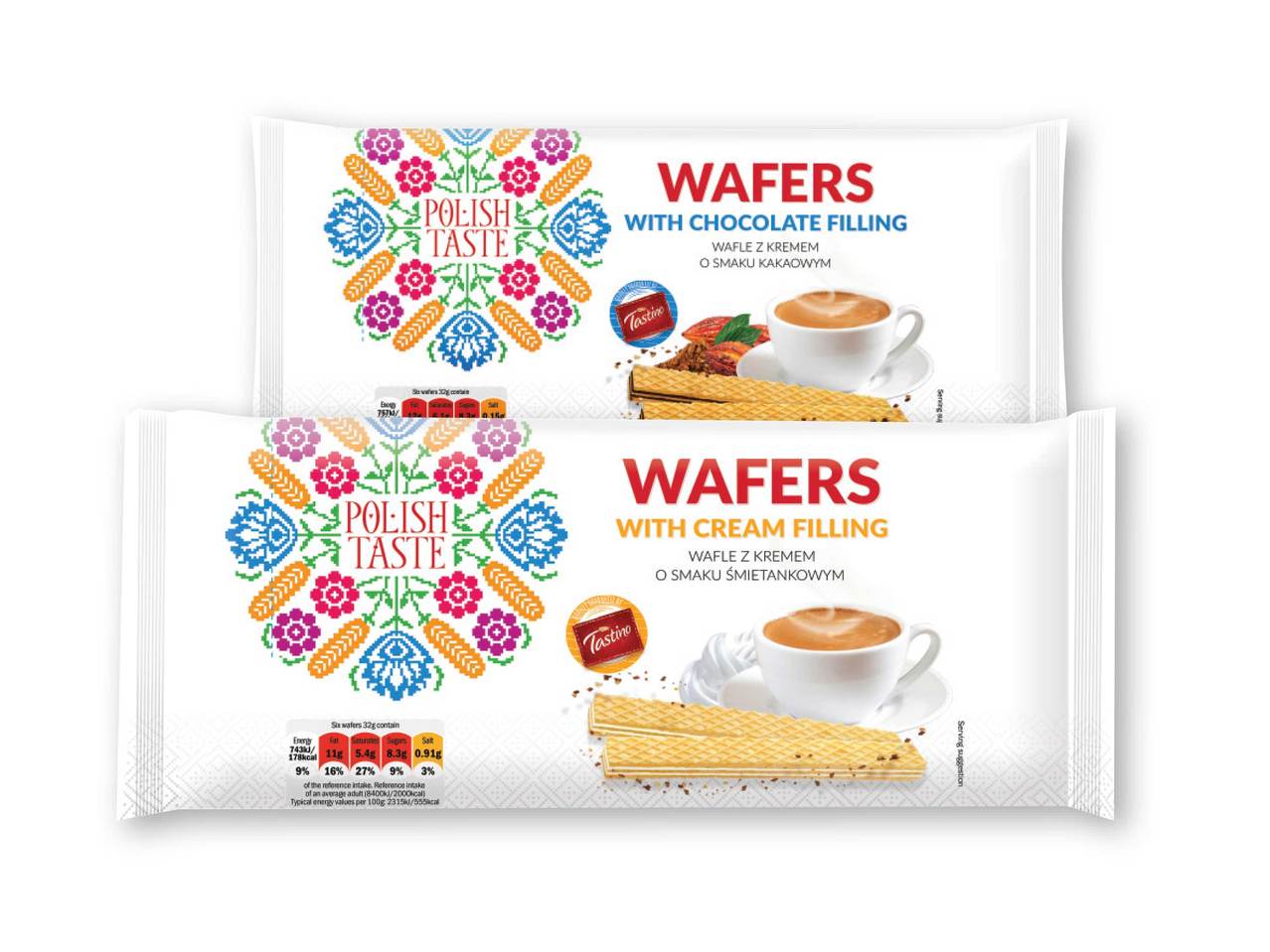 POLISH TASTE(R) Wafers with Cream/ Chocolate Filling