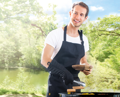 Tablier/Gant pour le barbecue BBQ