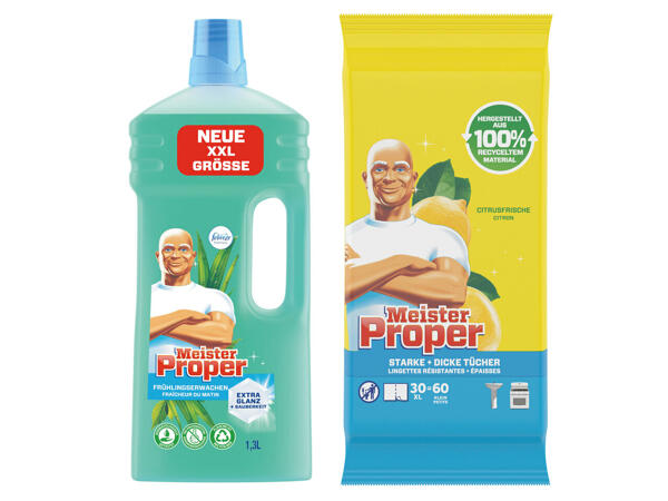 Mr. Proper Allzweckreiniger 1 Liter oder Tücher 60 Stk.
