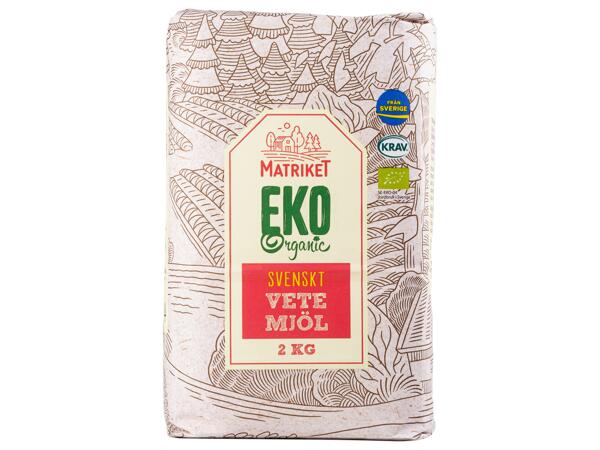 Ekologiskt vetemjöl
