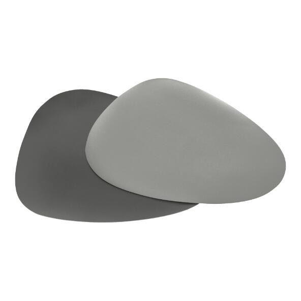 HOME CREATION(R) Sets de table métallisés aspect cuir, 2 pcs