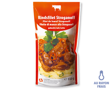Filet de bœuf Stroganoff