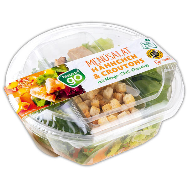 Menüsalat mit Dressing