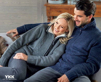 Men's/Ladies' Chunky Wool Blend Cardigan