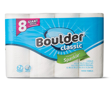 Boulder 8 Giant Rolls Classic Select-A-Size Paper Towels