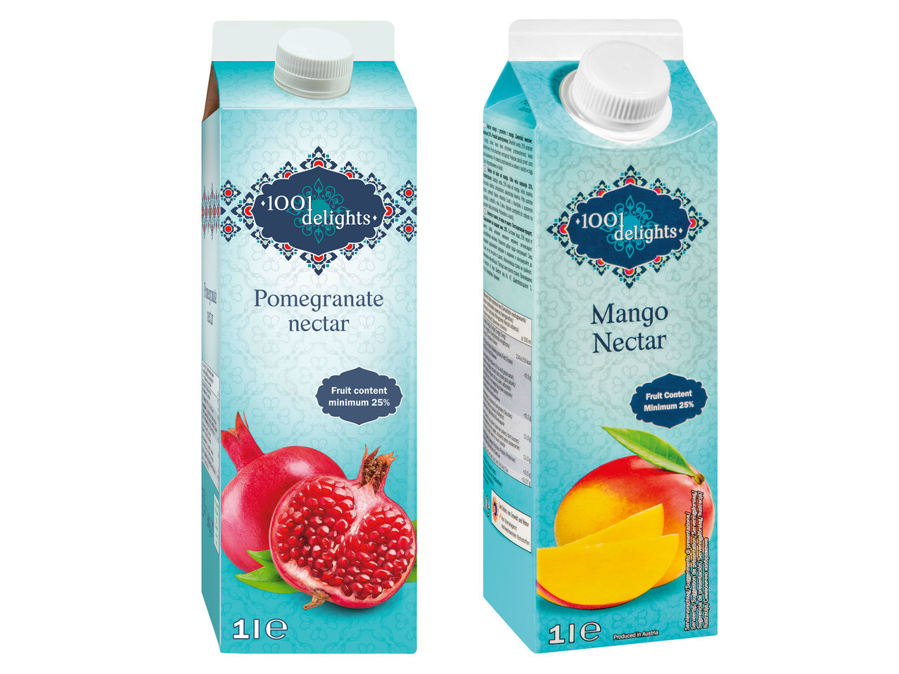 1001 DELIGHTS Mango- oder Granatapfel-Nektar