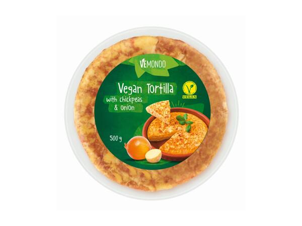 Vegan Tortilla with Chickpeas & Onion