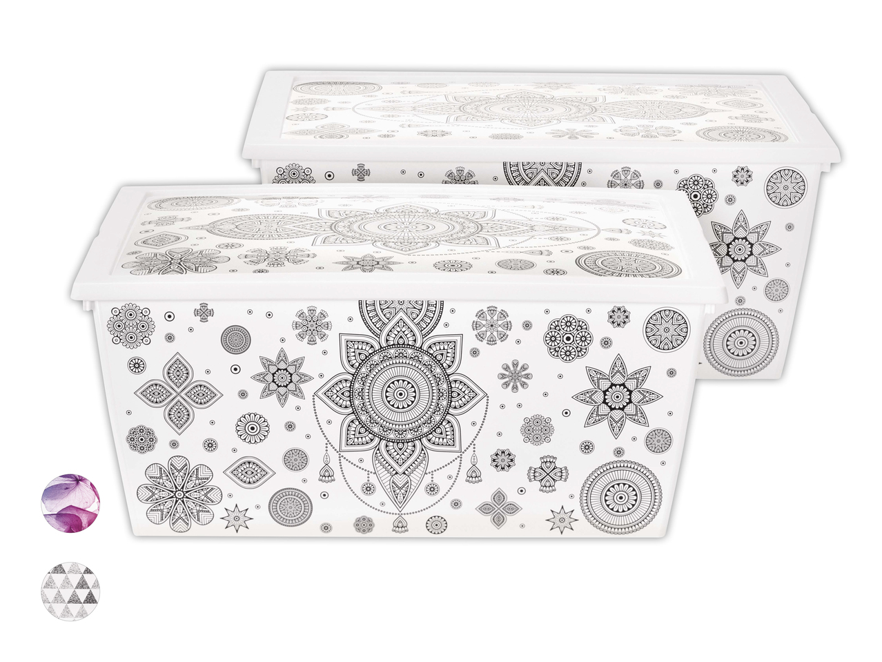 Boîtes de rangement, 2 pièces (uniquement au Tessin)