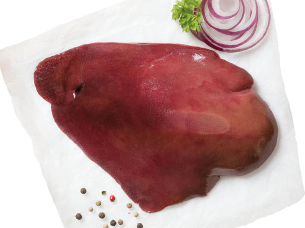 Frische österreichische Leber vom Schwein